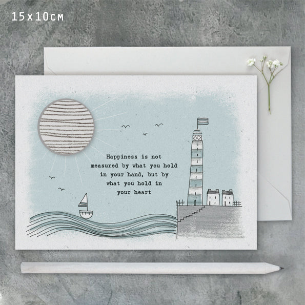 East of India Stitchery Card 'Happiness is' image 0