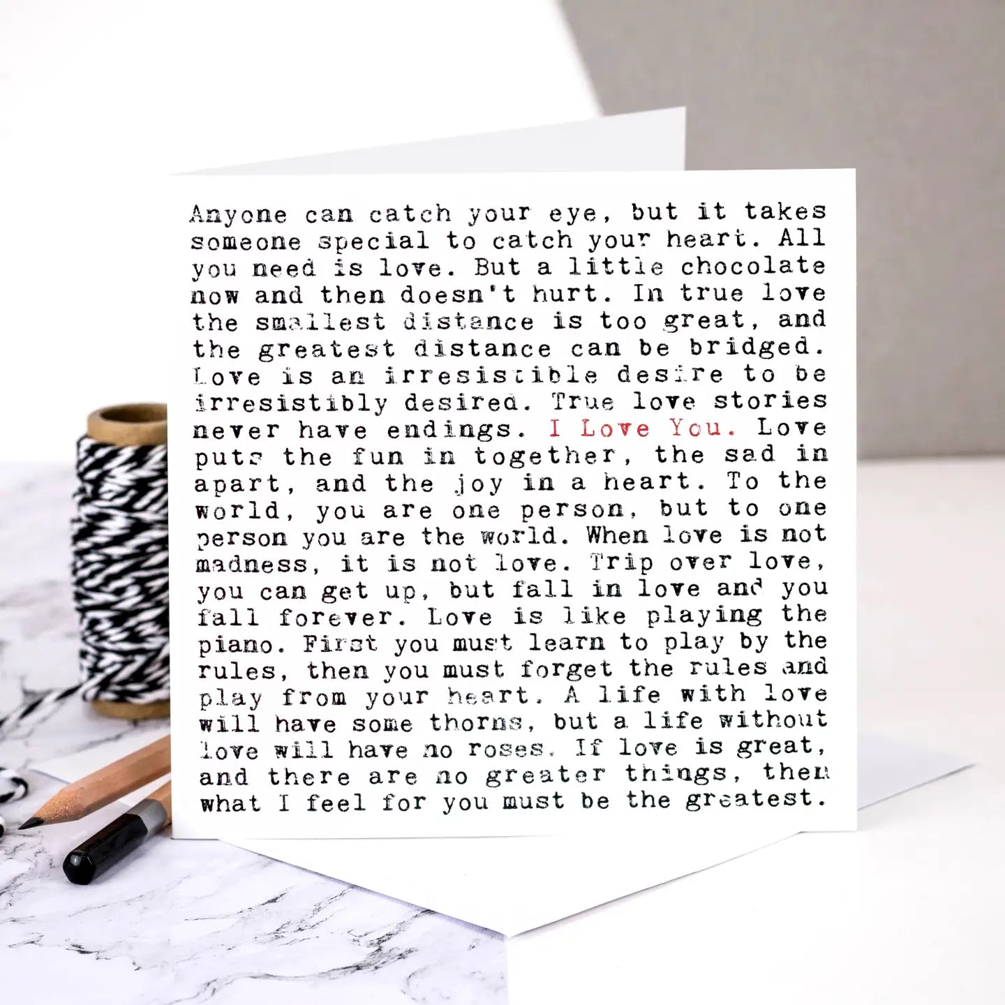 I Love You Quote Card image 0