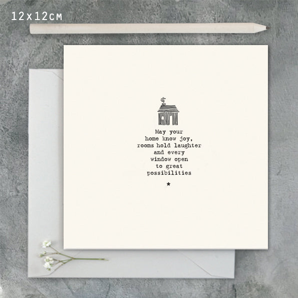 East of India Square Card 'Life isn't about waiting for the storm' image 0