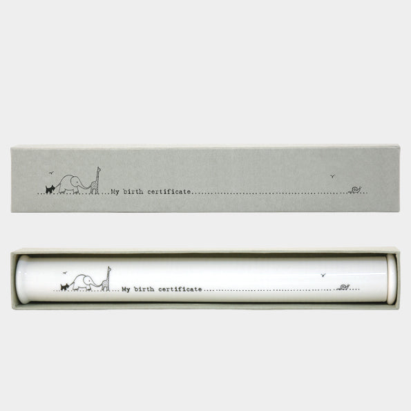 Porcelain Birth Certificate Holder image 2