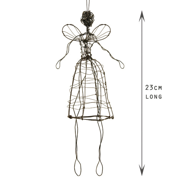 East of India Woven Rusty Wire Angel - Large image 2
