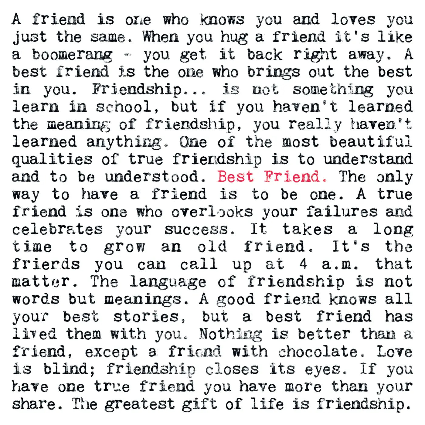 Best Friend Quote Card image 1