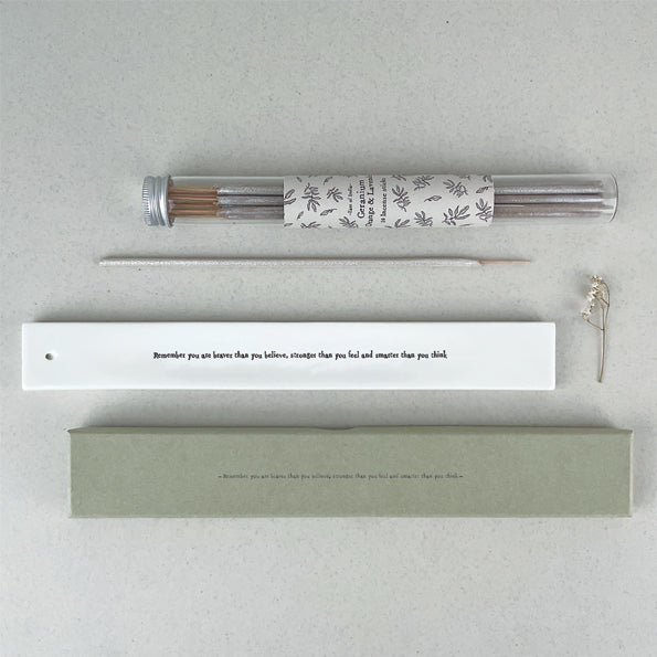 East of India Incense Holder 'Remember you are braver' image 1