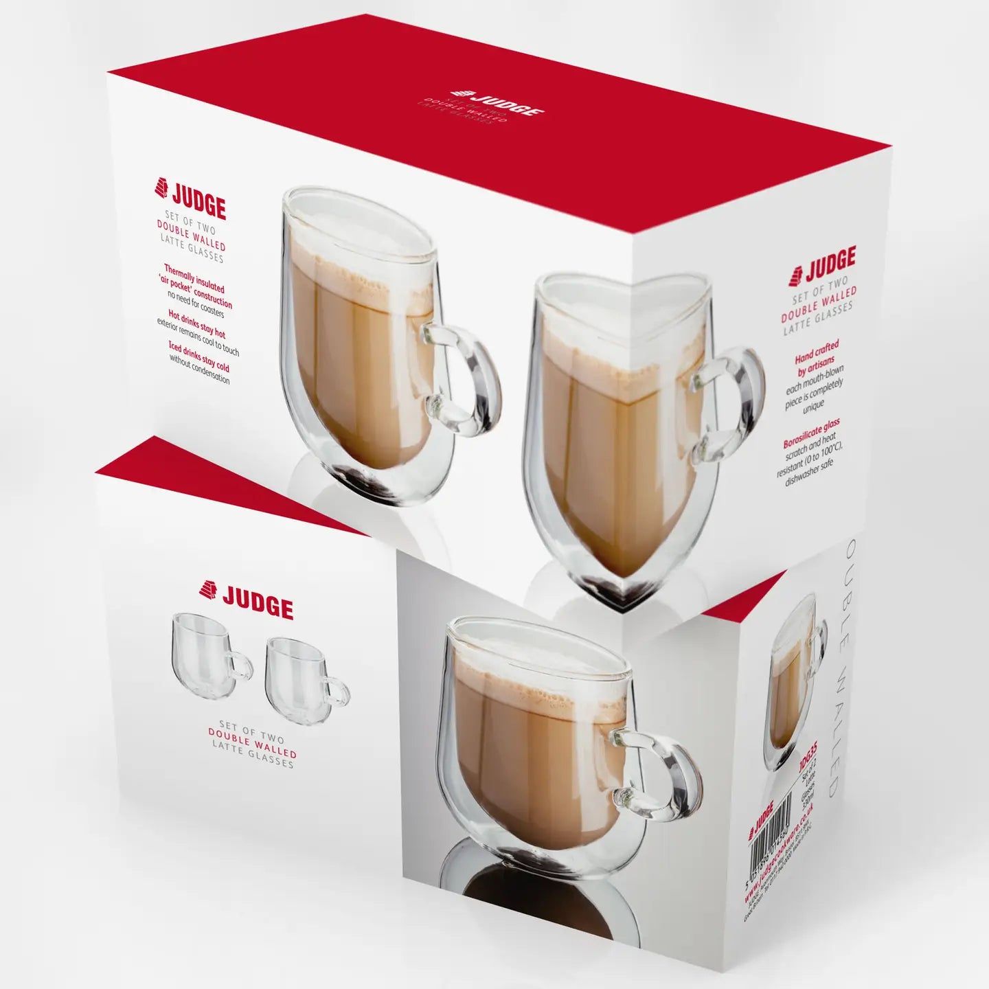 Judge Double Walled Glassware, 2 Piece Latte Glass Set image 2