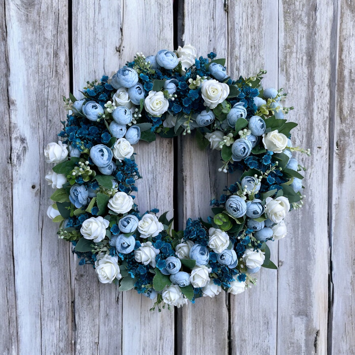 Midnight Petal - Handmade Artificial Wreath with FREE personalised hanger
