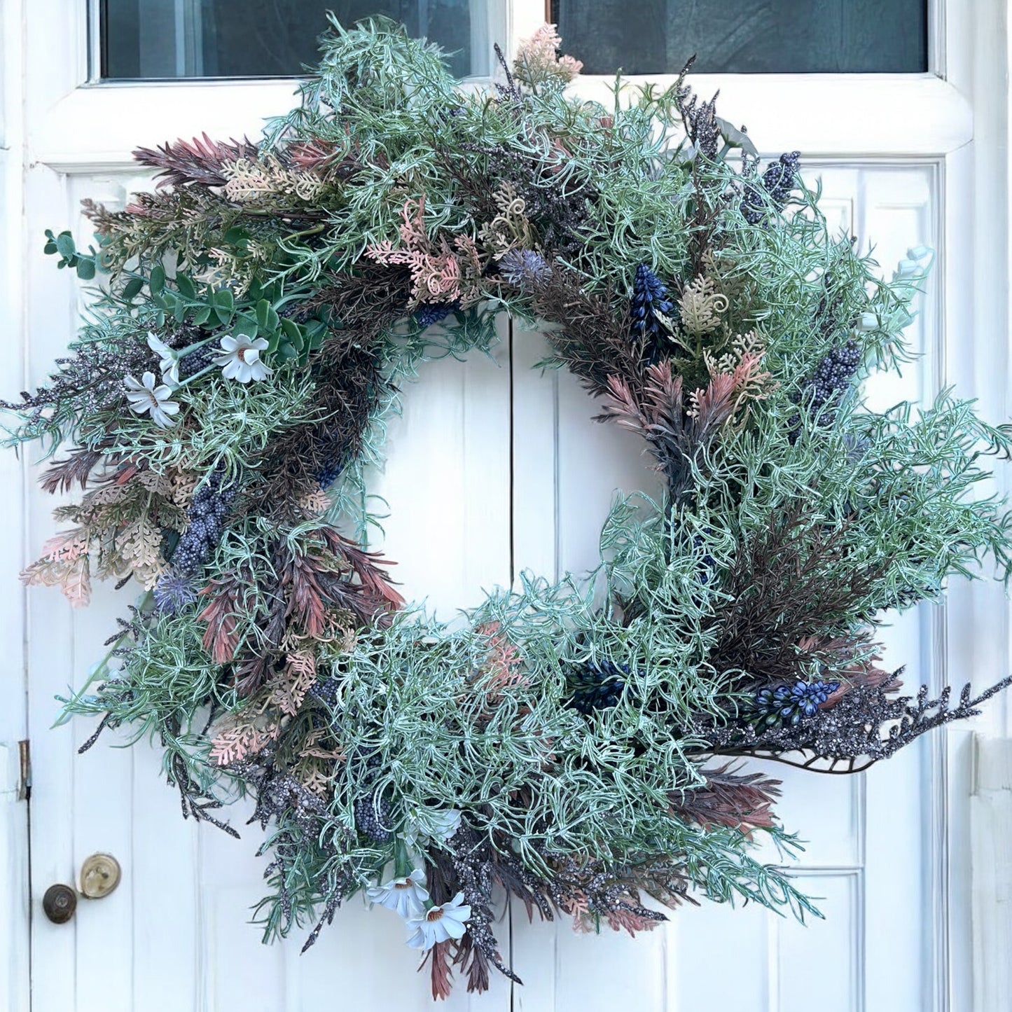 Lavender Dusk - Handmade Artificial Wreath with FREE personalised hanger