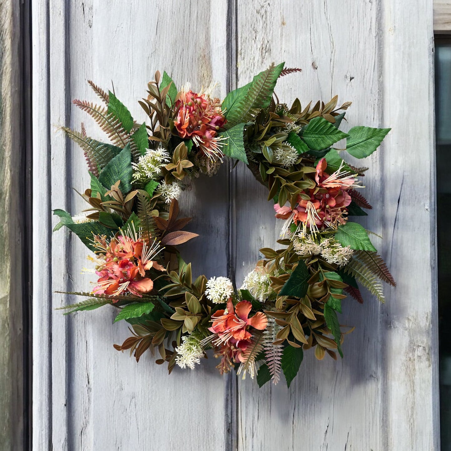 Woodland Glow - Handmade Artificial Wreath with FREE personalised hanger