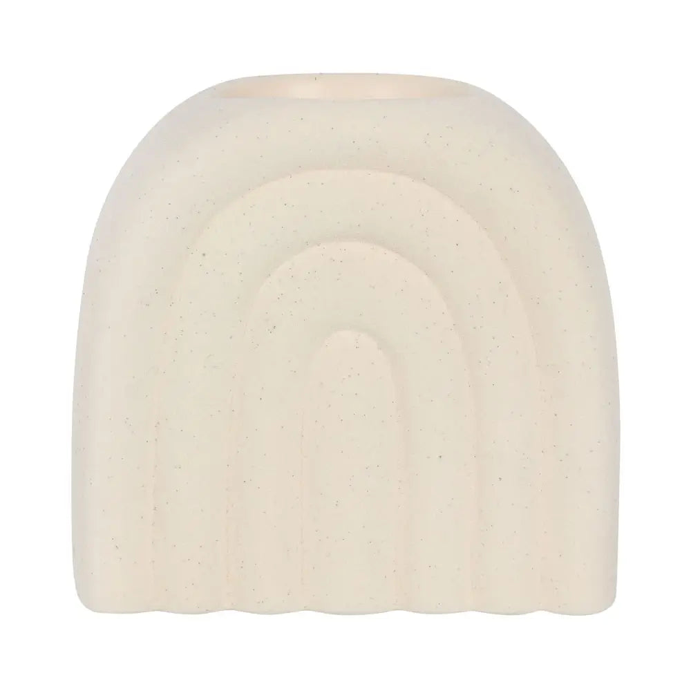 Minimalist Cream Speckle Arch Oil Burner and Wax image 3