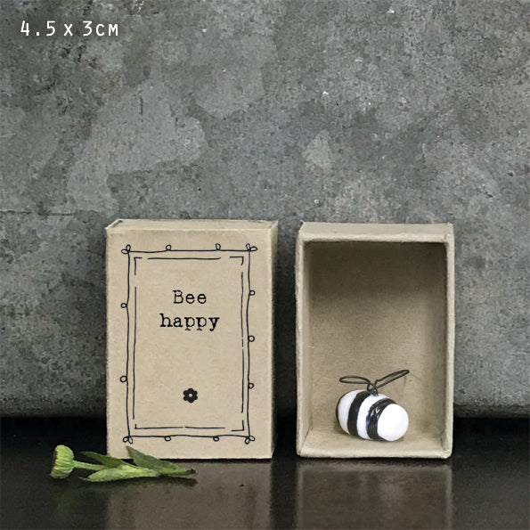East of India 'Bee Happy' Matchbox Bee image 0