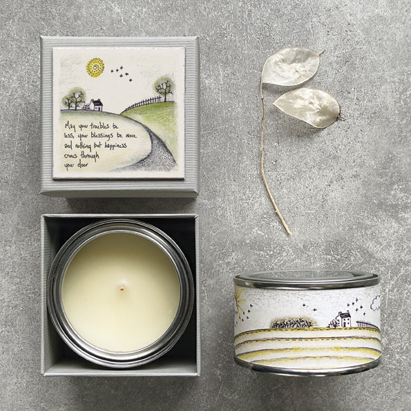 East of India Boxed Candle 'May your troubles' image 2