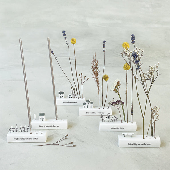 East of India 'Happiness blooms from within' Incense stick holder image 1