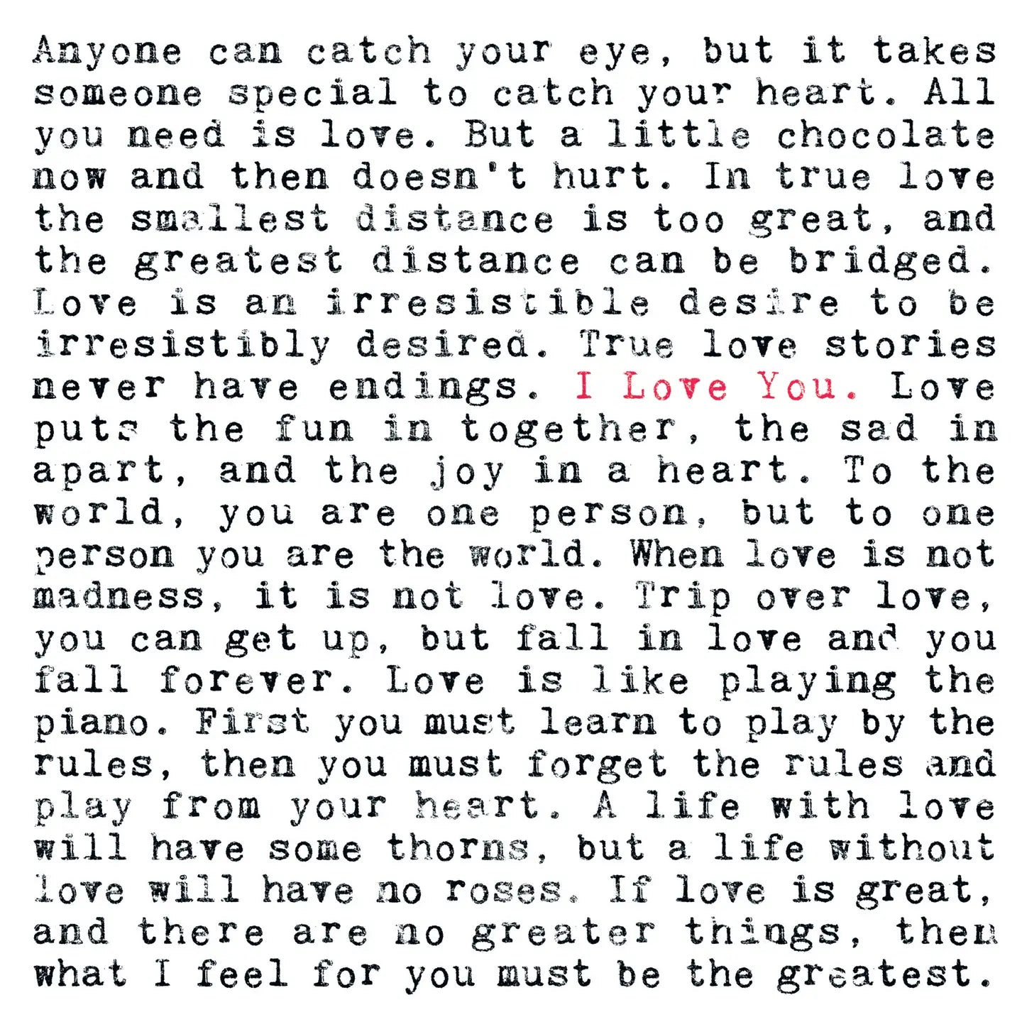 I Love You Quote Card image 1