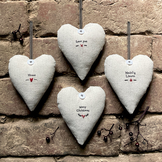East of India Linen Heart 'Home' image 1