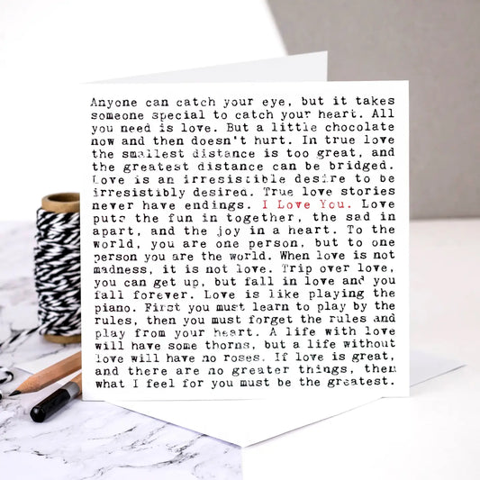I Love You Quote Card image 0