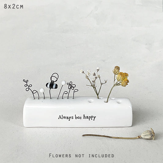 East of India 'Always be happy' Incense stick holder image 0