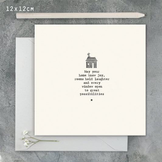 East of India Square Card 'Life isn't about waiting for the storm' image 0