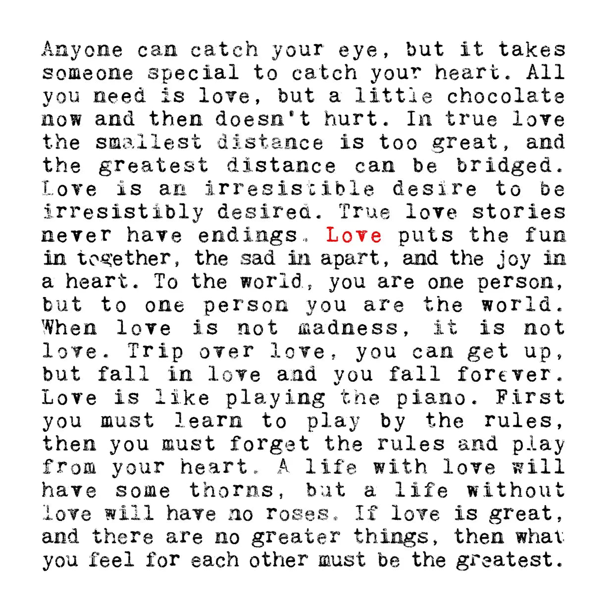 Love Quote Card image 1