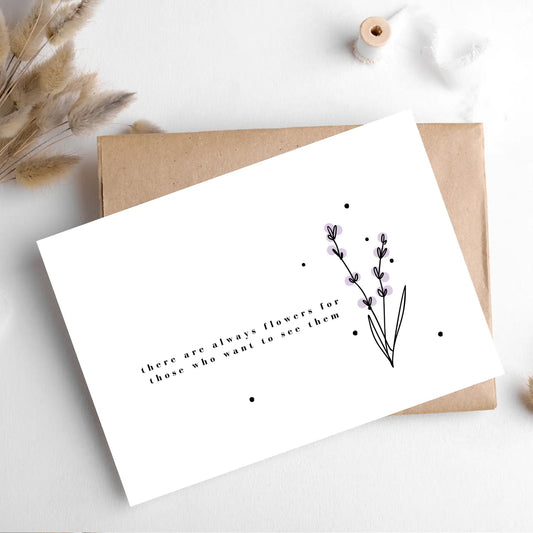 There Are Always Flowers Card image 0