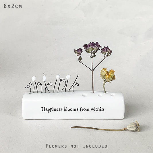 East of India 'Happiness blooms from within' Incense stick holder image 0
