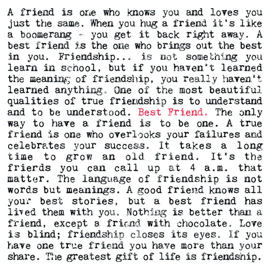 Best Friend Quote Card image 1