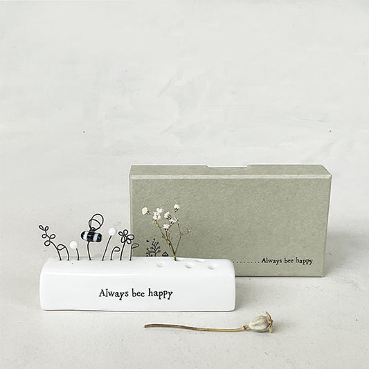 East of India 'Always be happy' Incense stick holder image 1