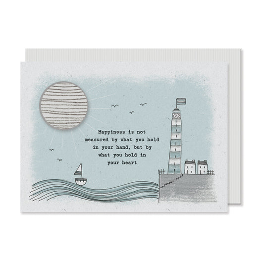 East of India Stitchery Card 'Happiness is' image 1