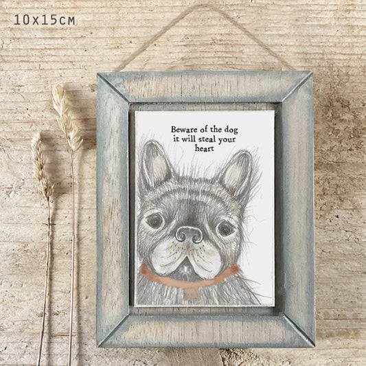 East of India Dog Picture 'Beware of the dog it will steal your heart' image 0