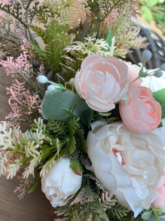 Petal Whisper - Handmade Artificial Wreath with FREE personalised hanger