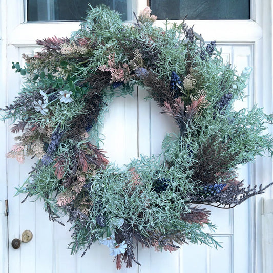 Lavender Dusk - Handmade Artificial Wreath with FREE personalised hanger