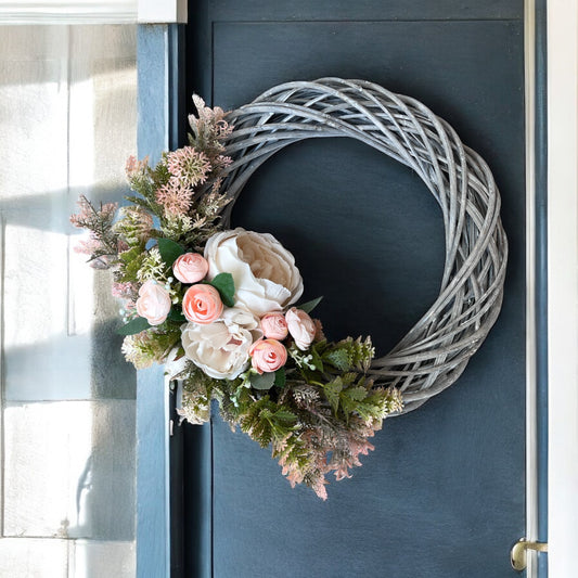 Petal Whisper - Handmade Artificial Wreath with FREE personalised hanger