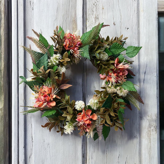 Woodland Glow - Handmade Artificial Wreath with FREE personalised hanger