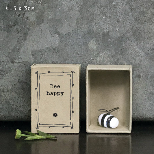 East of India 'Bee Happy' Matchbox Bee image 0