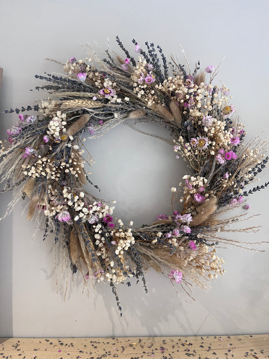 Pastel Muse - Handmade Dried Wreath with FREE personalised hanger image 11